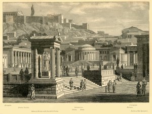 1890 में एथेंस का अगोरा बहाल हुआ। द्वारा अज्ञात