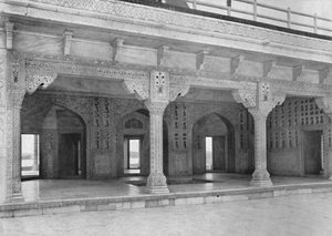 आगरा। जैस्मीन टॉवर में एक कमरा, c1910। द्वारा अज्ञात