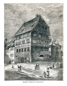 अल्बर्ट ड्यूरर्स हाउस, नूर्नबर्ग, जर्मनी, 1893 द्वारा अज्ञात