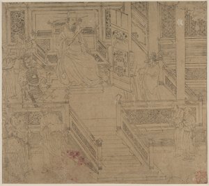 दाओवादी और बौद्ध विषयों का एल्बम: किंग्स ऑफ़ हेल्स: लीफ 29, 1200s। द्वारा अज्ञात