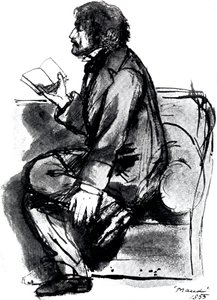 अल्फ्रेड टेनिसन, लेस्ट बैरन टेनीसन 1809-1892, अंग्रेजी कवि, 1855 द्वारा अज्ञात