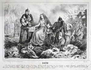 एलेगॉरिकल कार्टून, फ्रेंको-प्रशिया युद्ध, 1870-1871 द्वारा अज्ञात