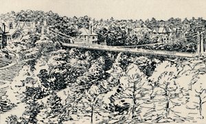 एल्यूम चाइन सस्पेंशन ब्रिज, 1929 द्वारा अज्ञात