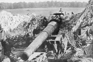 अमेरिकी 14 इंच की रेलवे बंदूक, मीयूज-आर्गोनने ऑफेंसिव, फ्रांस, 1918 द्वारा अज्ञात