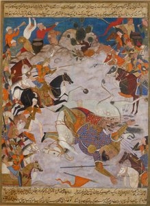 अमीर हमज़ा ने 'उमर-ए-मादी करब को हराया, 1562-1565 द्वारा अज्ञात