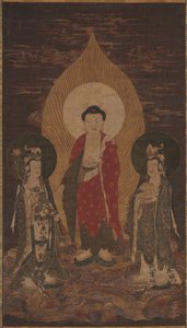 अमिताभ त्रय, संभवतः 1400s। द्वारा अज्ञात