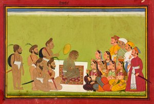 रोम ऋषि के साथ एक दर्शक, सीए। 1700-1725. द्वारा अज्ञात