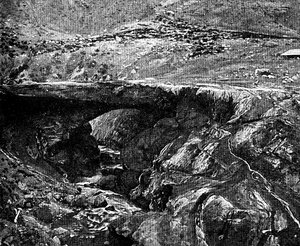 एक इंका ब्रिज, पेरू, 1895 द्वारा अज्ञात