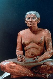 25 वीं -24 वीं शताब्दी ईसा पूर्व एक बैठा हुआ मुंशी का प्राचीन मिस्र का आंकड़ा द्वारा अज्ञात