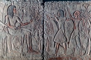 प्राचीन मिस्र की राहत, c1300 ई.पू. द्वारा अज्ञात