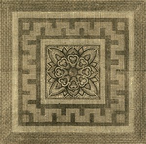 प्राचीन रोमन फुटपाथ थ्रेडनिडल स्ट्रीट, 1841, 1897 में मिला। द्वारा अज्ञात