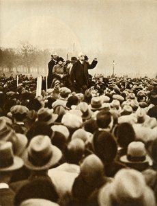 सरकार विरोधी प्रदर्शन, हाइड पार्क, लंदन, 6 फरवरी 1933, 1935. आई द्वारा अज्ञात