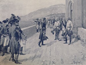 1896 के पास, जेनोआ के पास, कॉर्निग्लिआनो में मासेनस कैपिटुलेशन की व्यवस्था करना द्वारा अज्ञात
