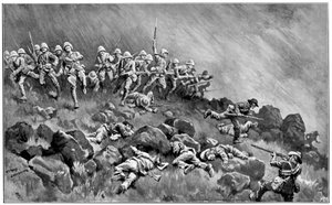 वैगन हिल पर हमला, दूसरा बोअर युद्ध, 6 जनवरी 1900 द्वारा अज्ञात