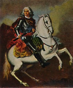 अगस्त स्ट्रॉन्ग 1670-1733। - सिल्वेस्ट्रे, 1934 द्वारा पेंटिंग। द्वारा अज्ञात