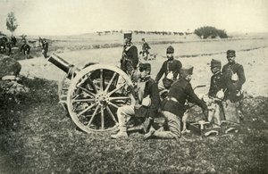 ऑस्ट्रियन आर्टिलरी इन द फील्ड, 1919। द्वारा अज्ञात