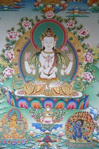 अवलोकितेश्वर, करुणा के बुद्ध, काठमांडू, नेपाल द्वारा अज्ञात