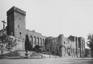 एविग्नन - पोप्स पैलेस, c1925 द्वारा अज्ञात