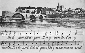 Avignon। - सेंट-बेन्ज़ेट ब्रिज, c1925 द्वारा अज्ञात