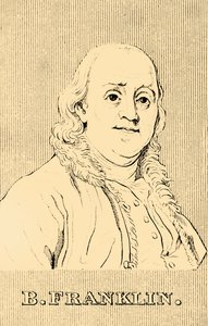बी। फ्रैंकलिन, 1706-1790, 1830। द्वारा अज्ञात