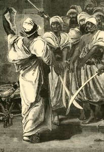 Bagaus फारसी गार्ड, 1890 के लिए अपने संदेश देने। द्वारा अज्ञात