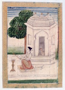 बामगली रागिनी, रागमाला एल्बम, स्कूल ऑफ राजस्थान, 19 वीं शताब्दी द्वारा अज्ञात