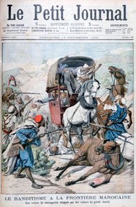 मोरक्को सीमा पर एक मेल कोच पर हमला करने वाले डाकुओं, 1904 द्वारा अज्ञात
