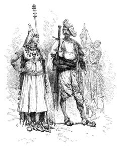 बंजारी पुरुषों और महिलाओं, उड़ीसा, भारत, 1895 द्वारा अज्ञात