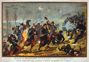 Champigny की लड़ाई, फ्रेंको-प्रशिया युद्ध, 30 नवंबर -2 दिसंबर 1870 द्वारा अज्ञात