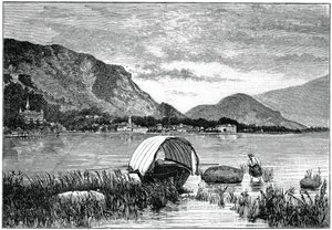 बाओनो, मैगीगोर झील पर, उत्तरी इटली, 1900 द्वारा अज्ञात
