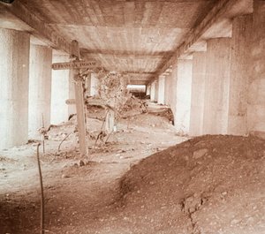 बेओनेट ट्रेंच, वर्दुन, उत्तरी फ्रांस, c1916-c1918। द्वारा अज्ञात