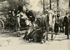 रोड पर बेल्जियम के शरणार्थी, 1939-1940, 1941। द्वारा अज्ञात
