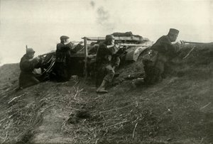 1919 में टर्मोंडे में नदी को पकड़े हुए बेल्जियम। द्वारा अज्ञात
