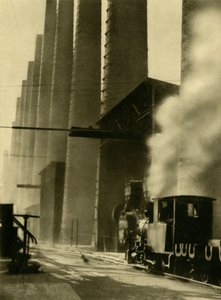 ब्लास्ट फर्नेस, डोनविट्ज, ऑस्ट्रिया, c1935। द्वारा अज्ञात