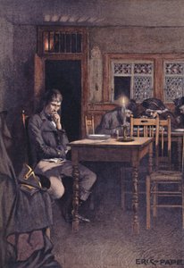 बोनापार्ट 1792 में पेरिस के सिक्स-सॉ रेस्तरां के फ़्रीक्वेंटर के रूप में, 1896 द्वारा अज्ञात