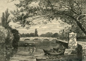 ब्रिज ओवर द ओउस, बेडफोर्ड, 1898। द्वारा अज्ञात