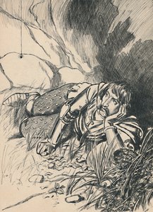 ब्रूस वॉचिंग द स्पाइडर, c1907 द्वारा अज्ञात