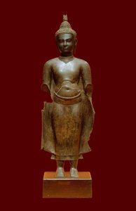 बुद्ध खमेर कला, कंबोडिया, 14 वां वर्ष। द्वारा अज्ञात