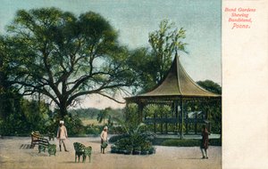 बुंड गार्डन शेविंग बैंडस्टैंड, पूना, c1900 द्वारा अज्ञात