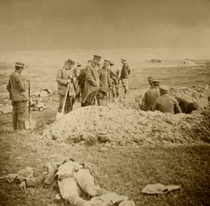 दफनाने वाले निकाय, सैंटे-मेरी-पाय, उत्तरी फ्रांस, c1914-c1918। द्वारा अज्ञात