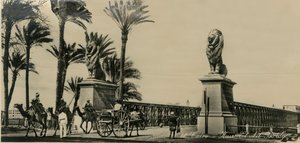 काहिरा - कासर-एल-निल ब्रिज, c1930-c1939। द्वारा अज्ञात
