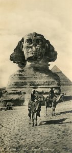 काहिरा - द ग्रेट स्फिंक्स, c1918-c1939। द्वारा अज्ञात