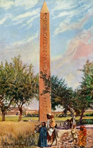 काहिरा: द ओबिलिस्क ऑफ़ एलियापोलिस, c1918-c1939। द्वारा अज्ञात