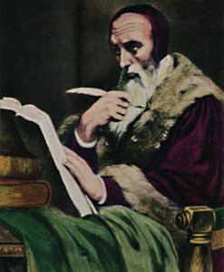 केल्विन 1509-1564। - शेफ़र द्वारा पेंटिंग, 1934। द्वारा अज्ञात