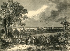कैमडेन टाउन, हैम्पस्टेड रोड, मैरीलेबोन से, 1780, c1876। द्वारा अज्ञात
