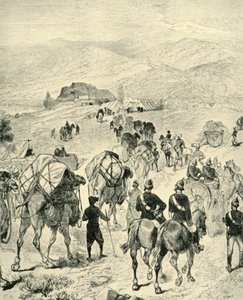 1901 में कुरम नदी पर थल में जनरल रॉबर्ट्स का शिविर। द्वारा अज्ञात