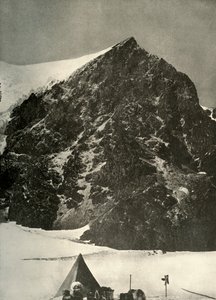 सेंटिनल रॉक, 1908, 1909 के नीचे फेरर ग्लेशियर पर 17 दिसंबर को शिविर द्वारा अज्ञात