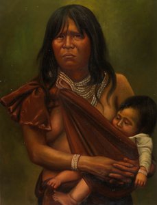 कैंप इंडियन, सीए. 1890-1892. द्वारा अज्ञात
