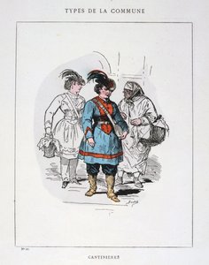 कैंटिनियर्स, पेरिस कम्यून, 1871। द्वारा अज्ञात