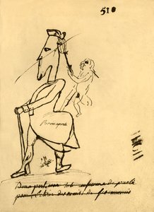 नेपोलियन का कैरिकेचर, 1779, 1921। द्वारा अज्ञात